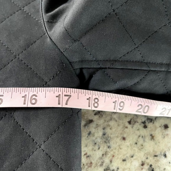 Ralph Lauren Quilted Barn Jacket Brown Leather Trim Women Size 6 - Picture 8 of 9